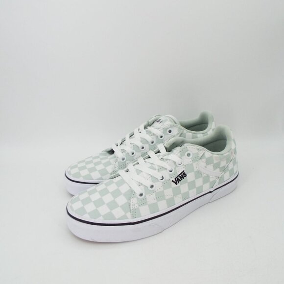 Vans Off The Wall Mint Green Checkerboard Skater Lace Up Sneakers Size 8.5 - Picture 5 of 14